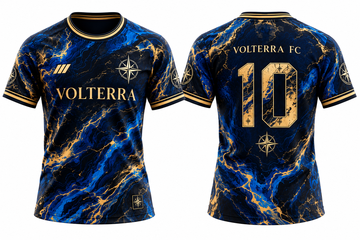 Custom sublimated soccer crewneck jersey