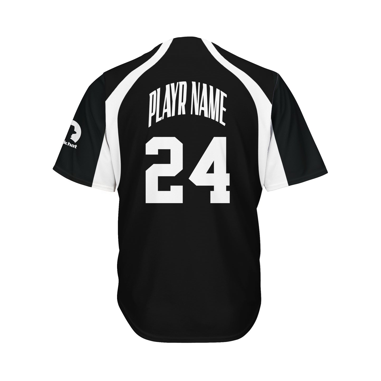 Black Hat Baseball Jersey