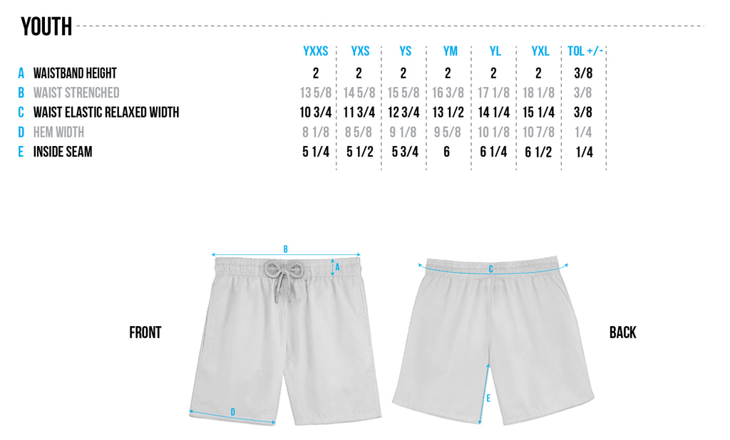 Youth Size Chart