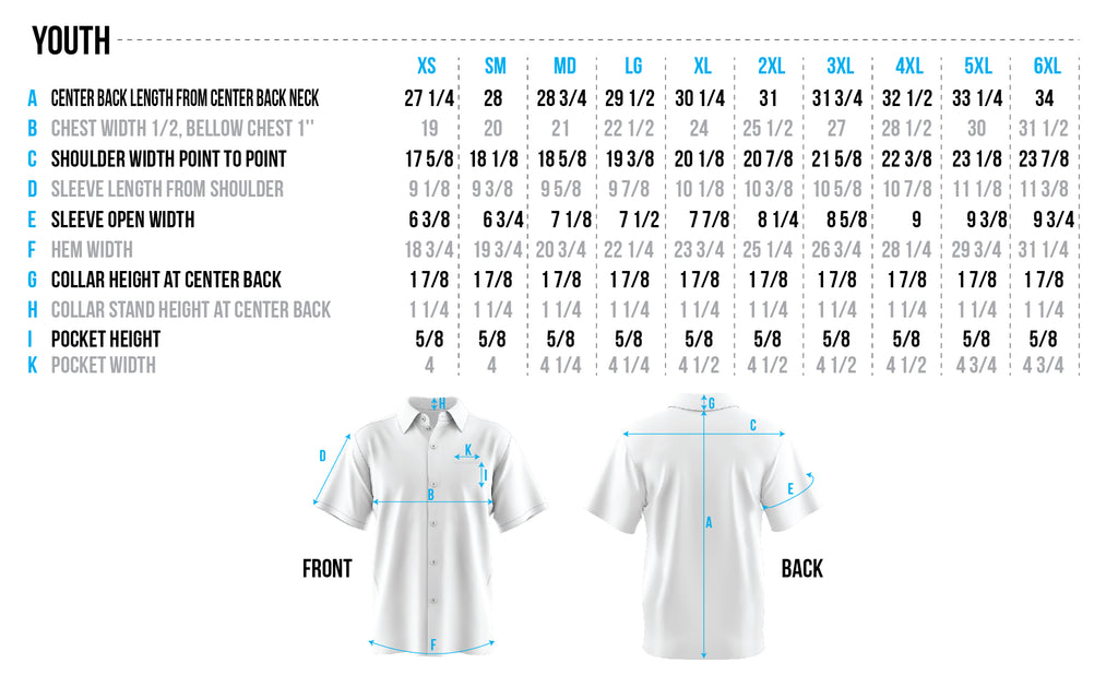 Youth Size Chart