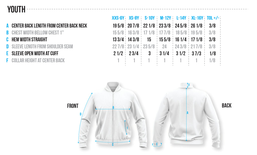 Youth Size Chart