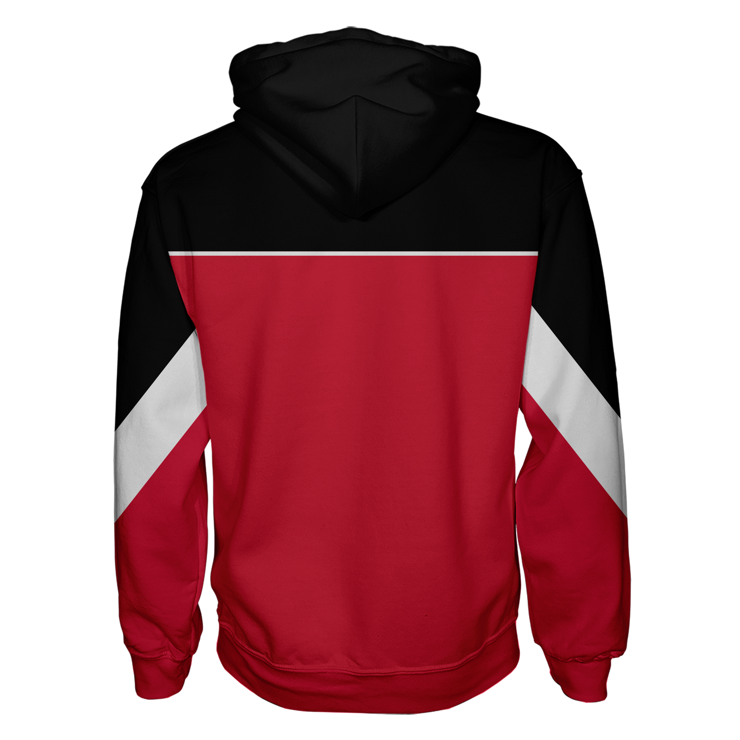 East Coast Kings Color Block Red Hoodie