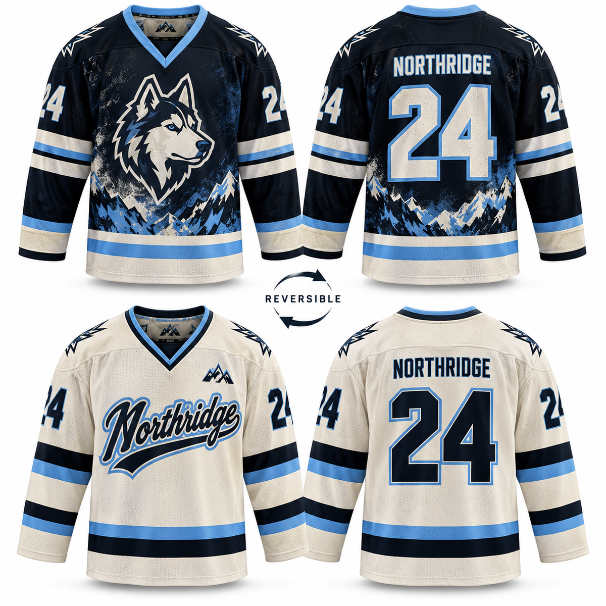 Reversible Hockey V-Neck Jersey