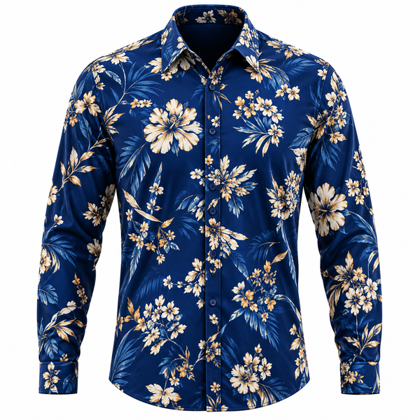 Men's Long Sleeve Button-Up Shirt