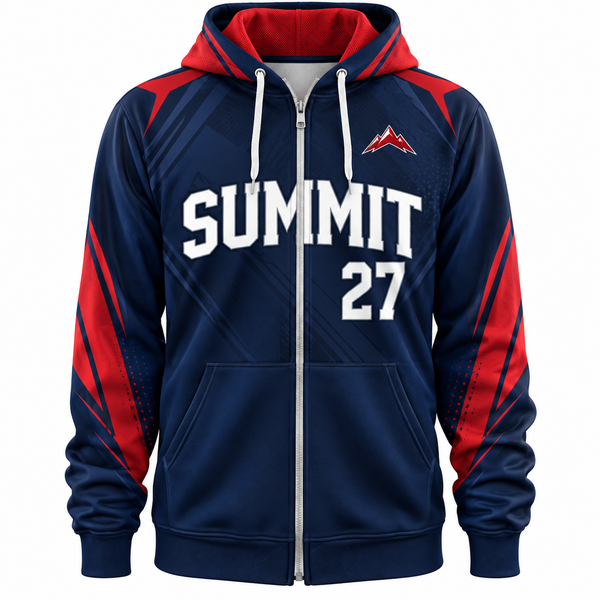 Unisex Zip-Up Pullover Hoodie