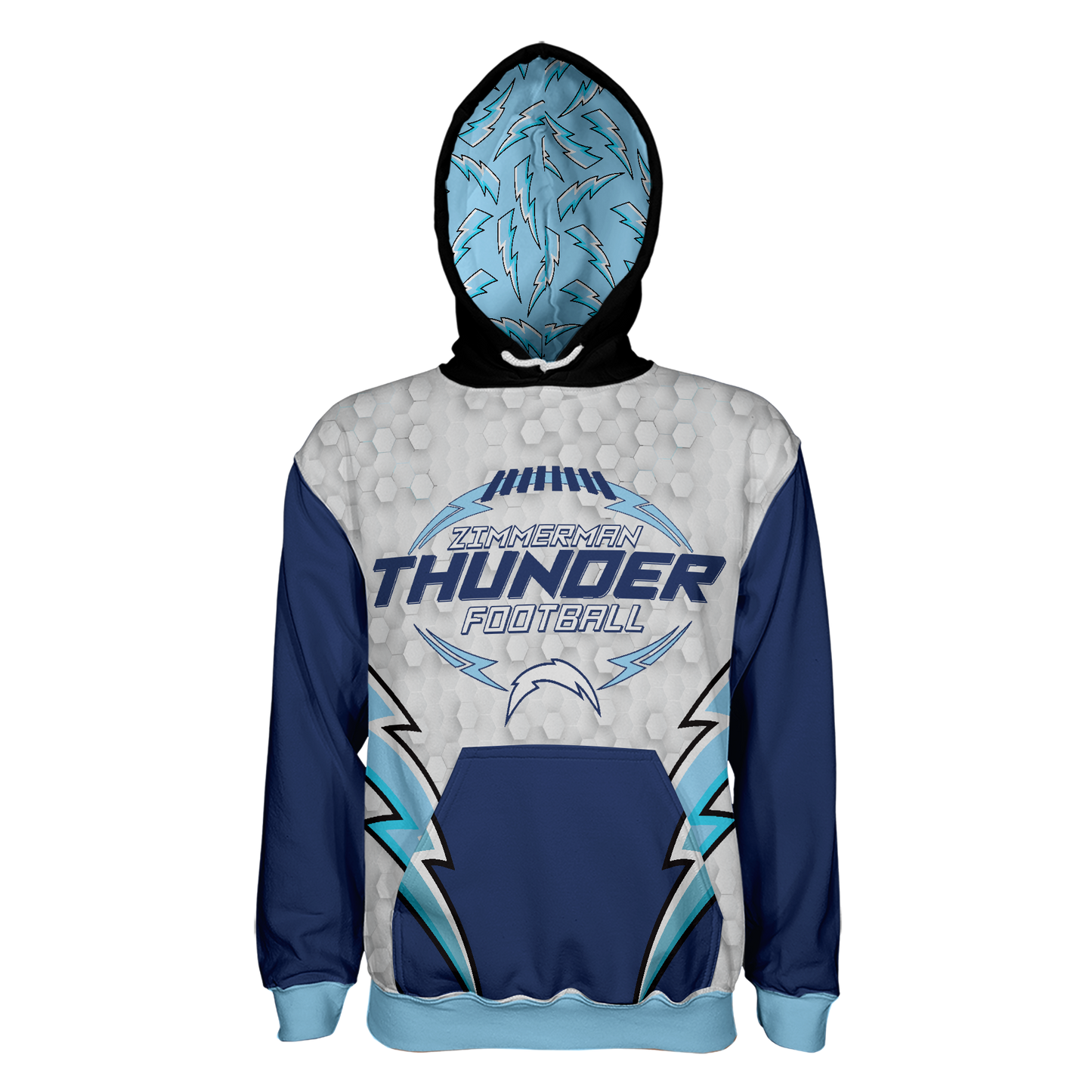 Zimmerman Thunder Football Pullover Hoodie