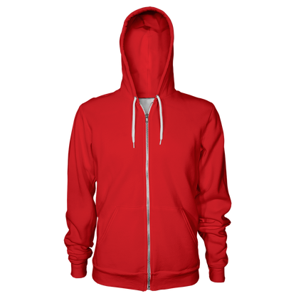 Unisex Zip-Up Pullover Hoodie