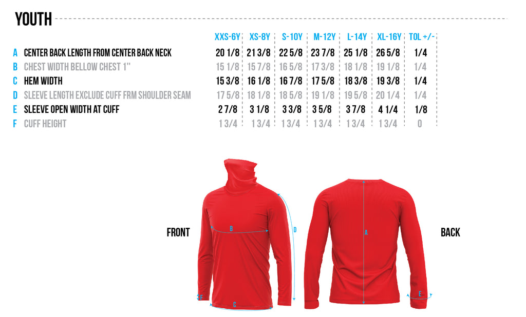 Youth Size Chart