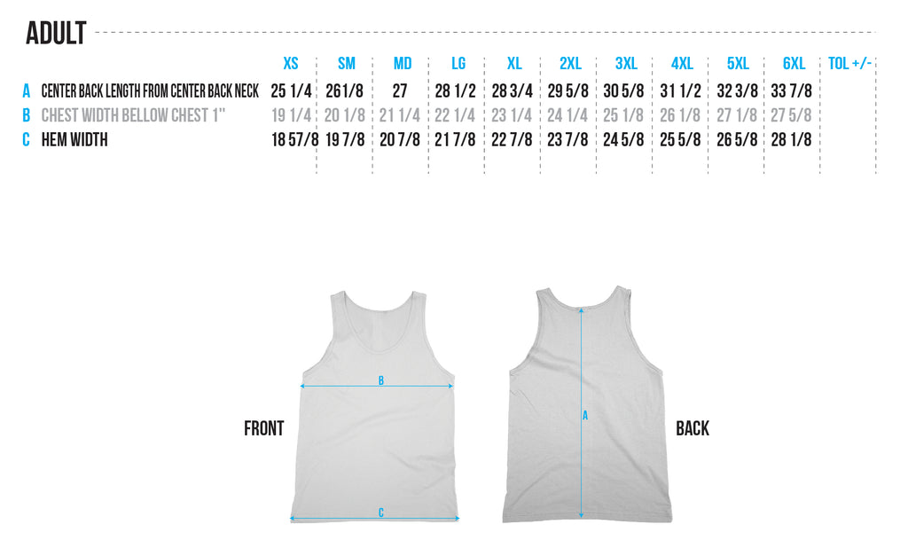 Adult Size Chart