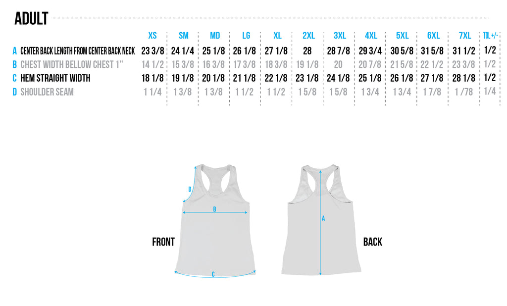 Adult Size Chart