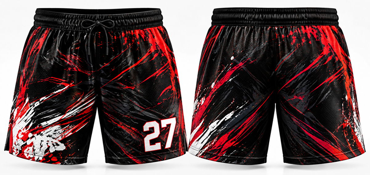 Men's Hybrid Athletic Shorts mockup 1