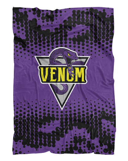 SJVenom Snakeskin Purple Fluffy Microfleece Throw Blanket product image