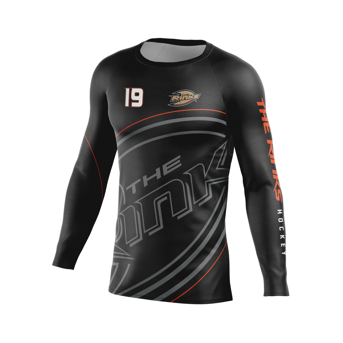 The Rinks™ Official Member Compression Shirt (Custom Number)